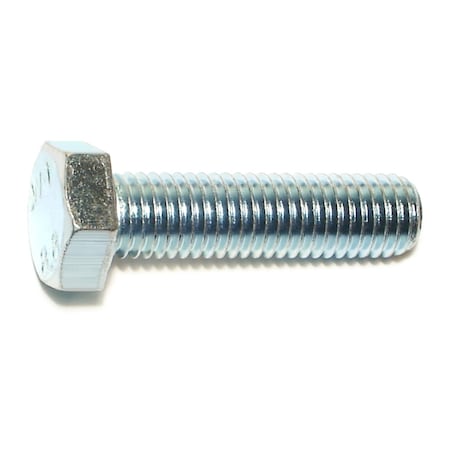 Midwest Fastener Class 8.8, M12-1.75 Hex Head Cap Screw, Zinc Plated Steel, 45 mm L, 25 PK 50481